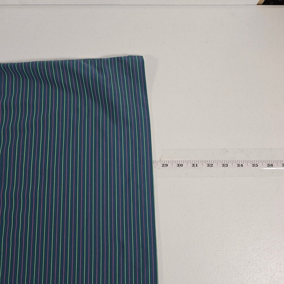 Under Armour Performance Polo Shirt Men's LG G G Teal Green Stripe Golf Casual - Picture 3 of 5